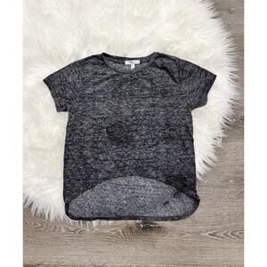 Joah Love‎ Black Jersey Hi Low Top Hand Dipped Size 8